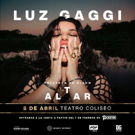 Luz Gaggi presenta su nuevo álbum en el Teatro Coliseo