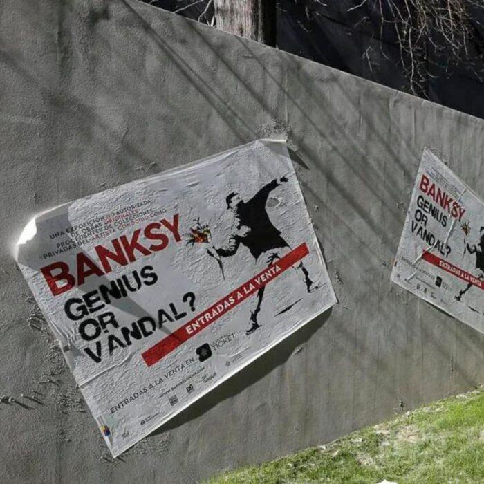 Ratas, protestas y policías en La Rural, por la osadía de Banksy